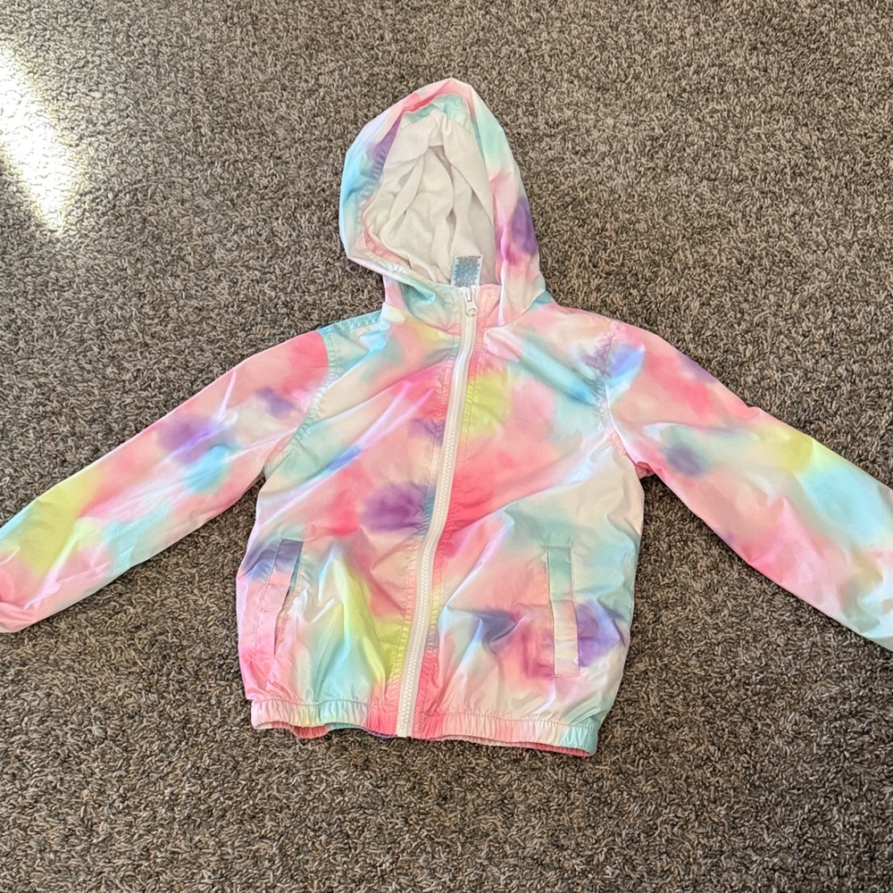 Kids Tie-Dye Hooded Windbreaker - Picture 1 of 4